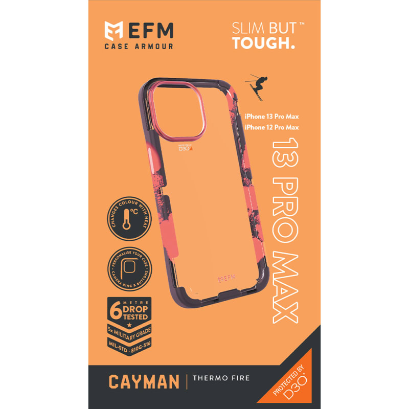 EFM Cayman Case Armour with D3O Crystalex For iPhone 13 Pro Max (6.7")