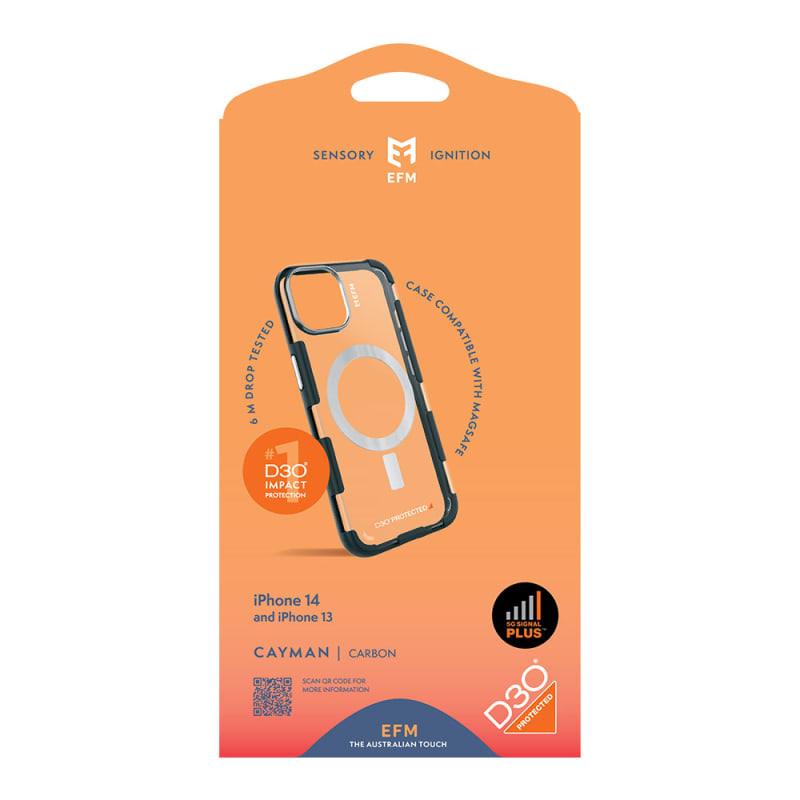 EFM Cayman Case Armour with D3O 5G Signal Plus For iPhone 14 Plus (6.7")